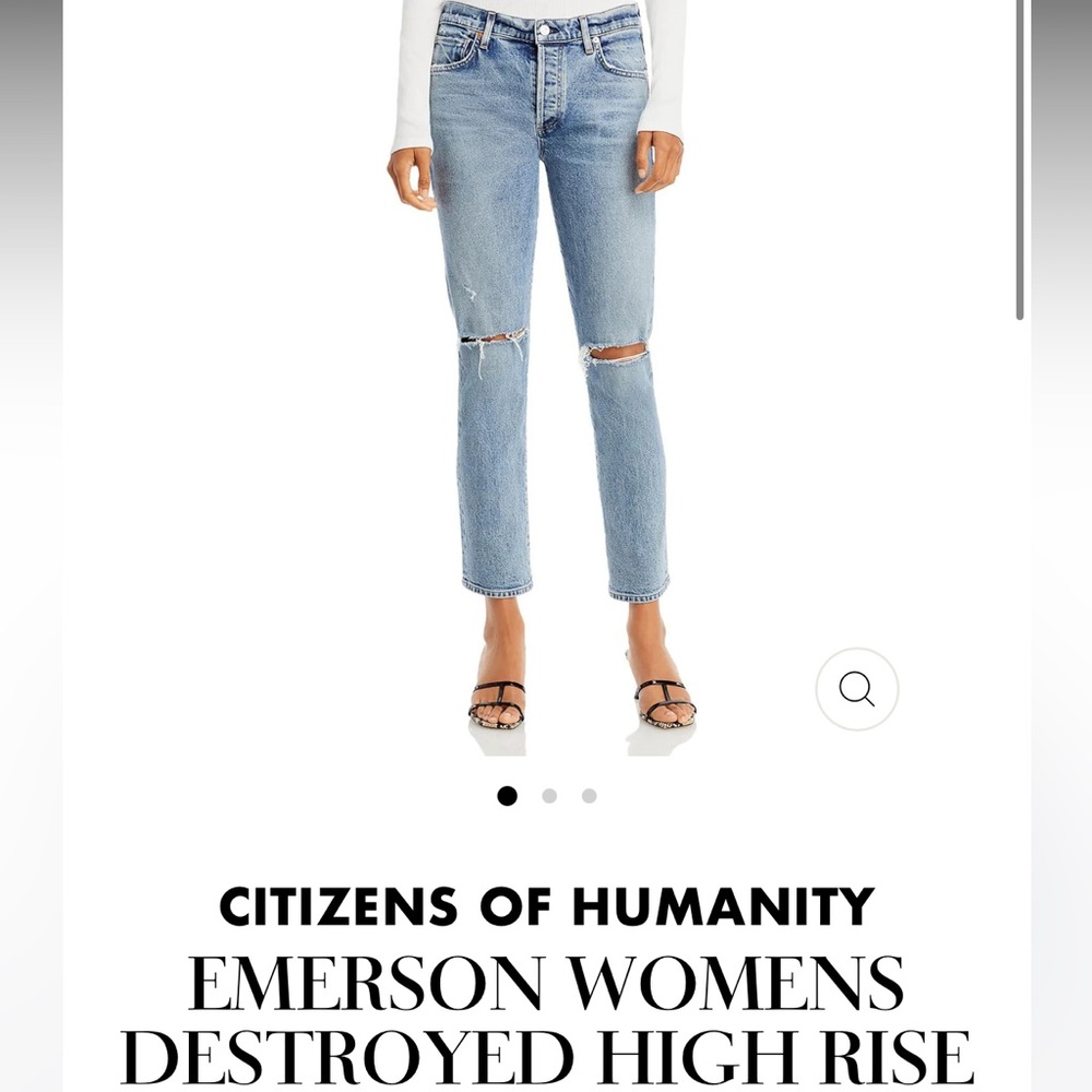 Size 25 citizens of humanity crop jeans. Excellent condition, Emerson style